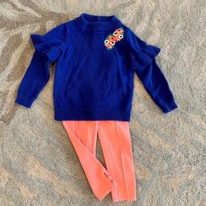2T sweater w/matching leggings from Janie & Jack